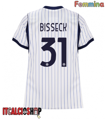 Inter Milan Yann Bisseck #31 Seconda Maglia Femmina 2026-27 Manica Corta Inter Milan Yann Bisseck #31 Seconda Maglia Femmina 2026-27 Manica Corta